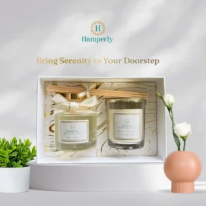 Serenity Candle and Diffuser Set by hamperly