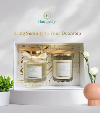 Serenity Candle and Diffuser Set by hamperly