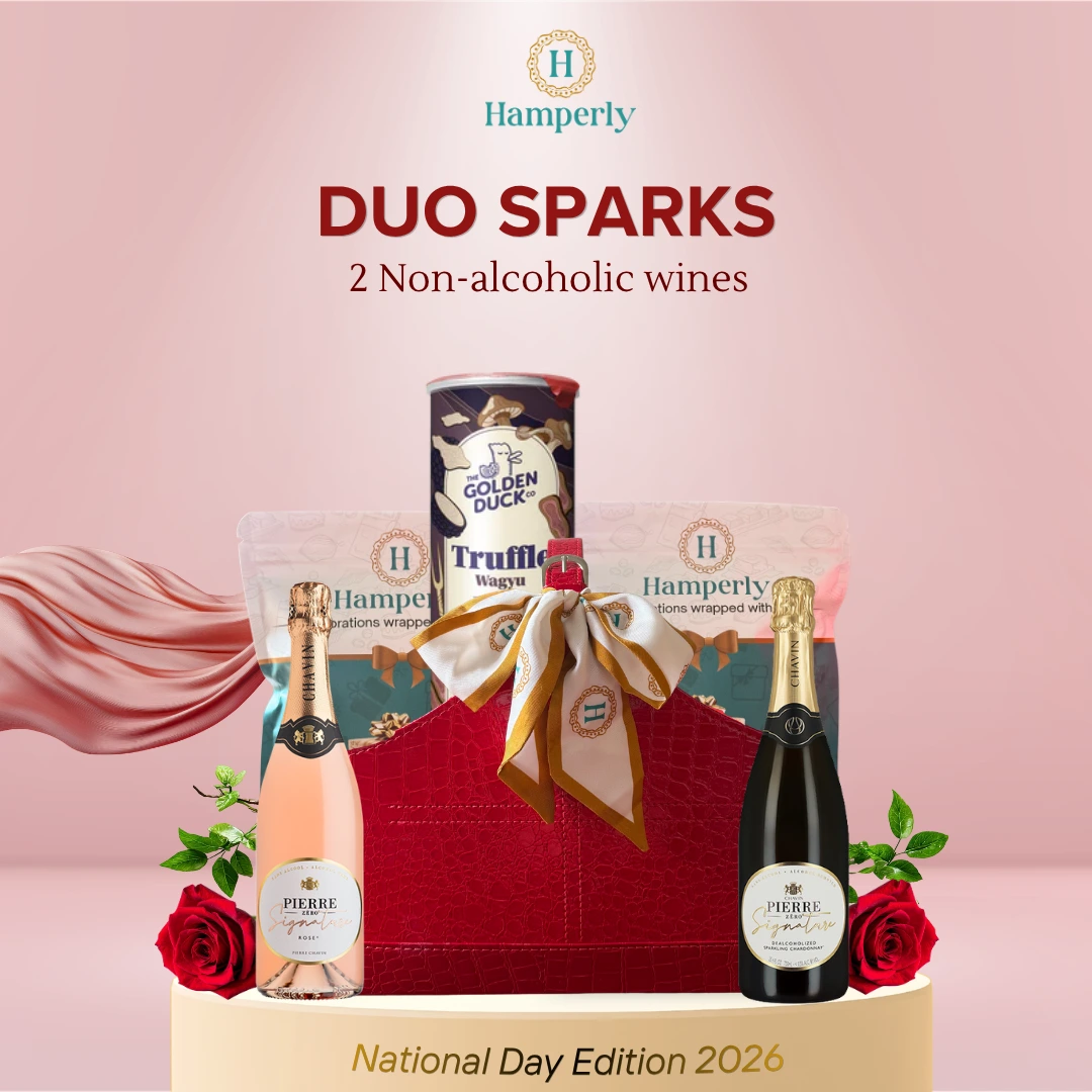Duo Sparks Non Alcoholic Wine Hamper National Day Edition